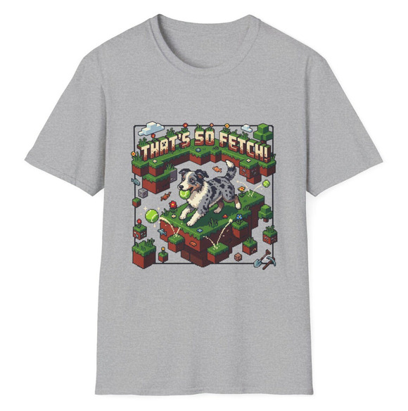Other - Thats So Fetch Pixel Art Dog T-Shirts Minecraft Style Blocky